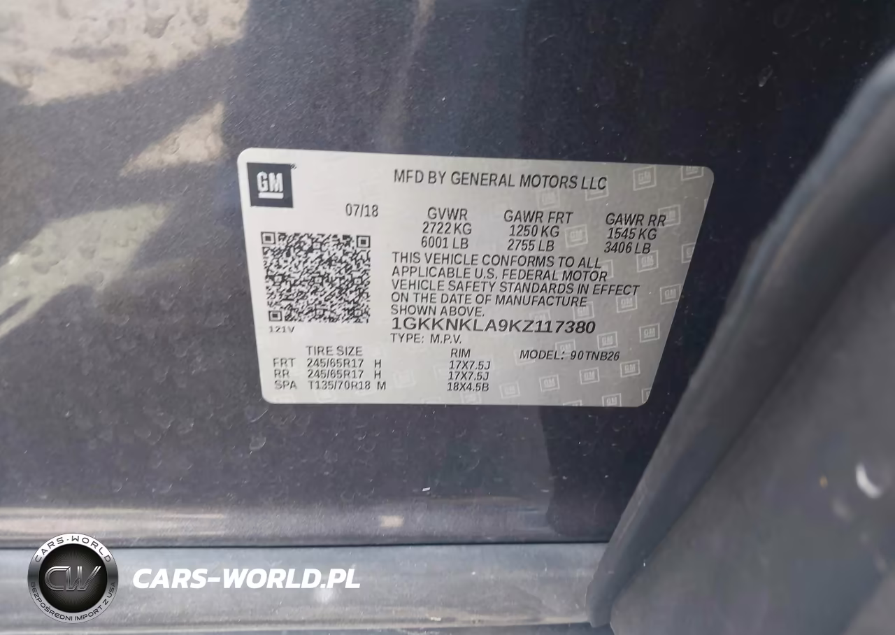 2019 GMC Acadia Sle-1 VIN:1GKKNKLA9KZ117380 - 9