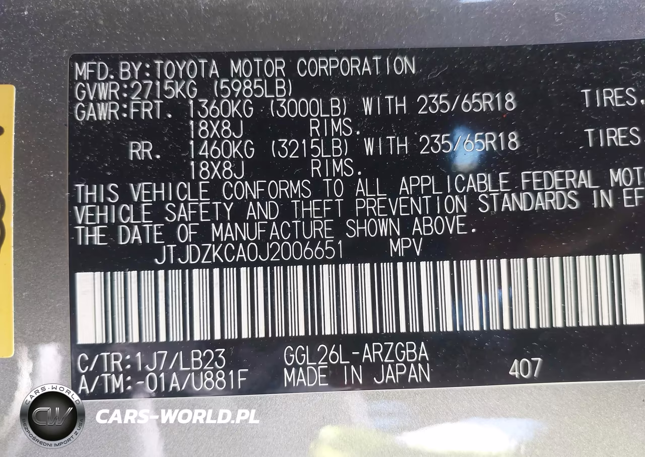 2018 Lexus Rx 350L Premium VIN:JTJDZKCA0J2006651 - 9