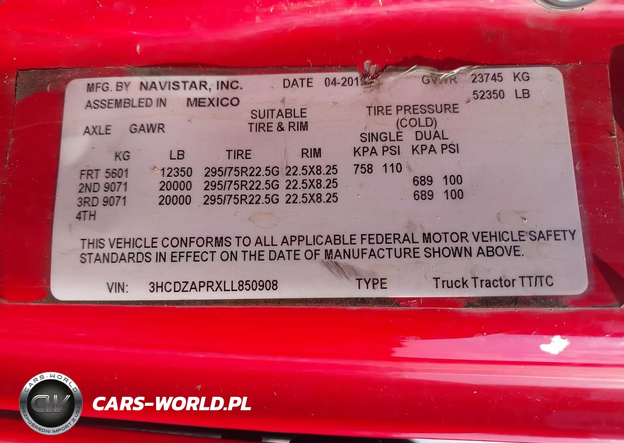 2020 International Lt VIN:3HCDZAPRXLL850908 - 9