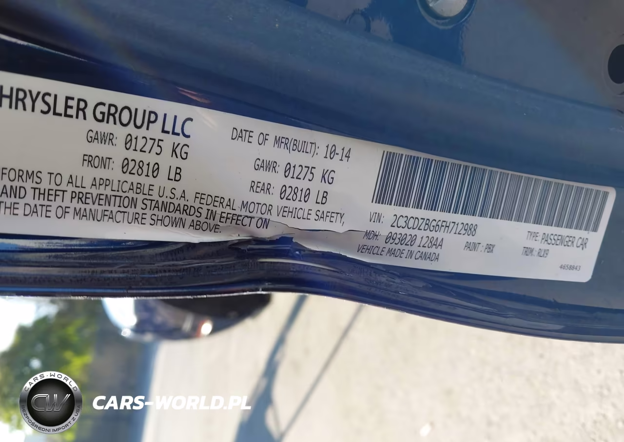 2015 Dodge Challenger Sxt Plus VIN:2C3CDZBG6FH712988 - 9