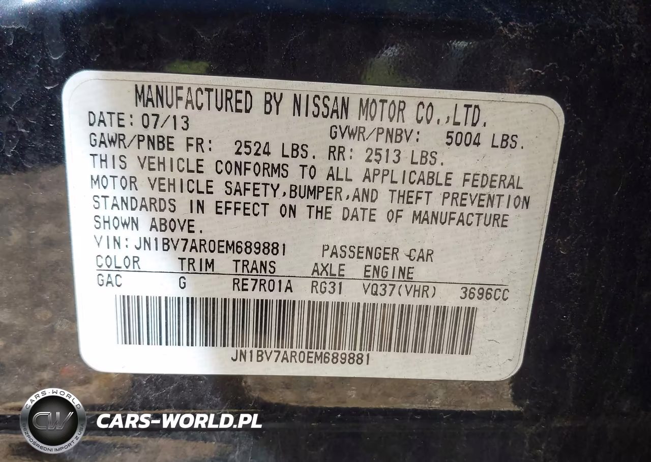 2014 Infiniti Q50 Premium VIN:JN1BV7AR0EM689881 - 9