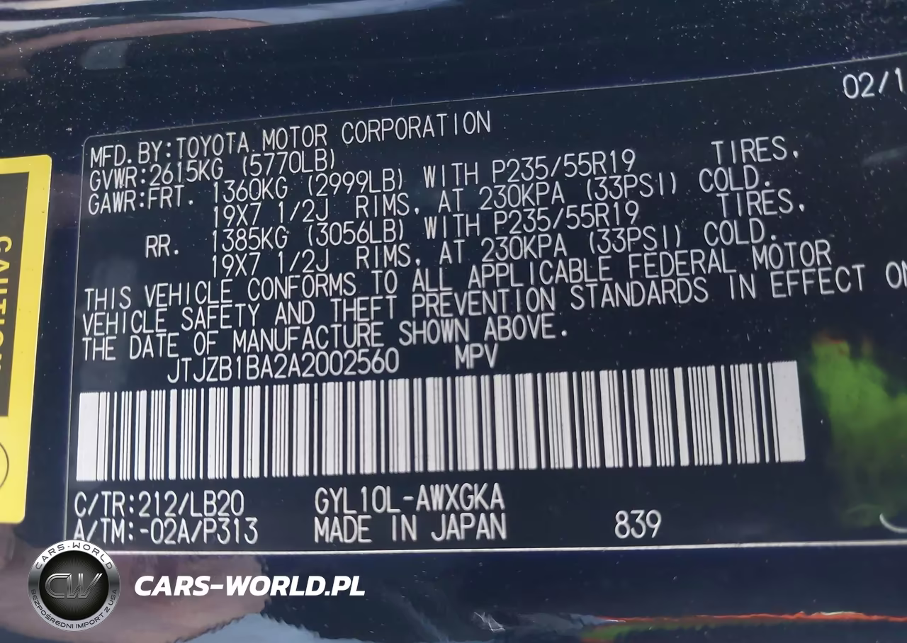 2010 Lexus Rx 450H VIN:JTJZB1BA2A2002560 - 9