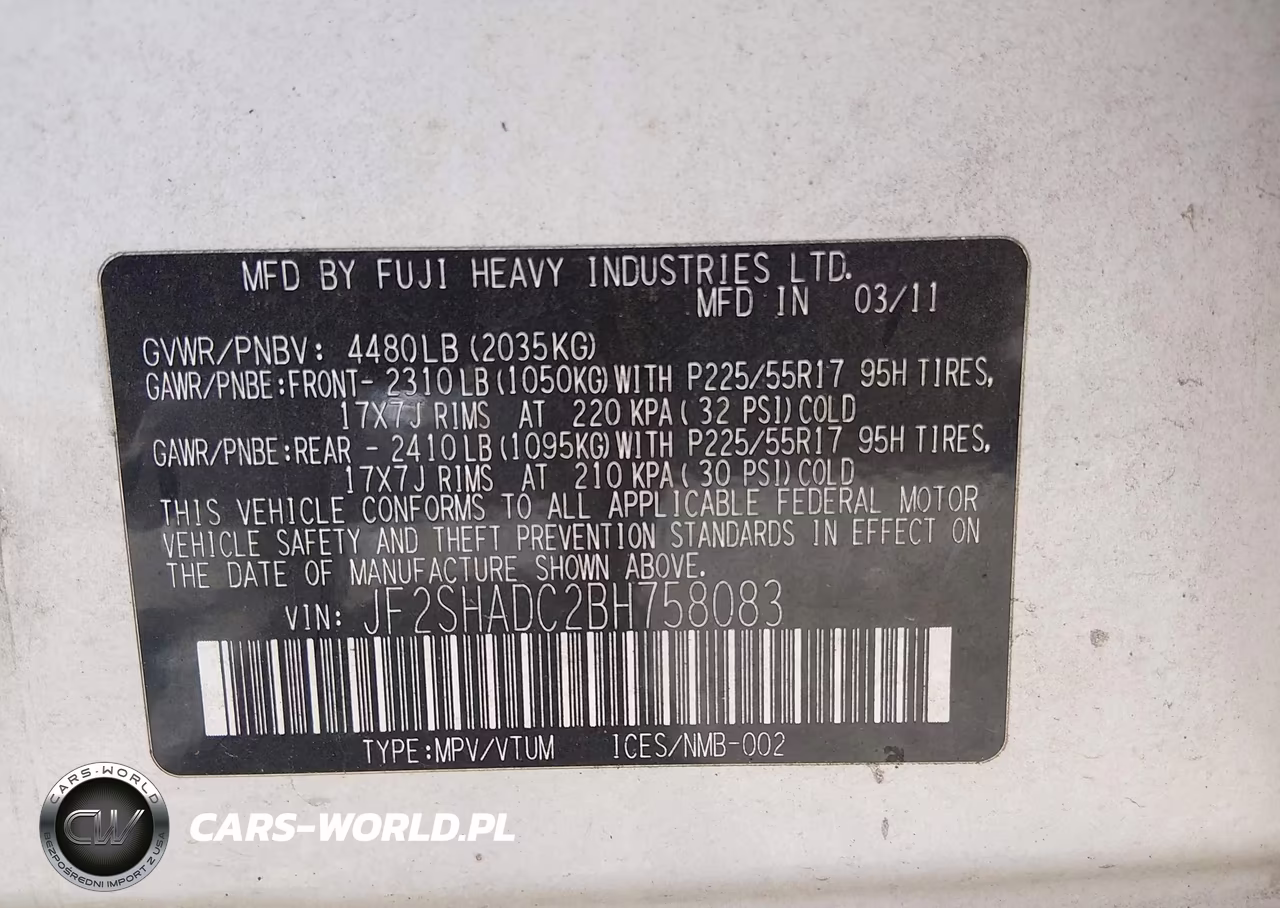 2011 Subaru Forester 2.5X Premium VIN:JF2SHADC2BH758083 - 9