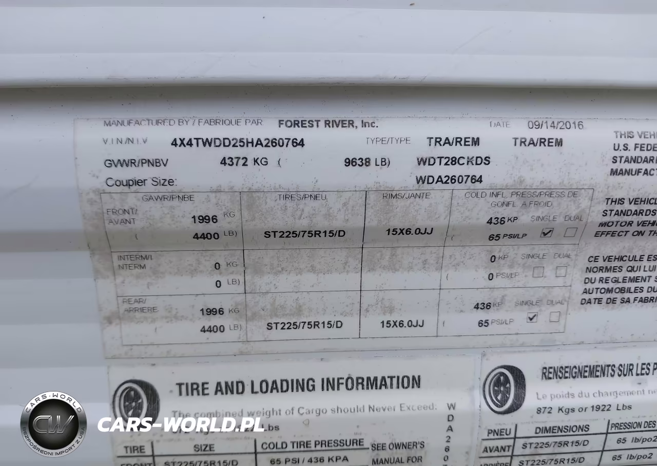 2017 Wildwood Other VIN:4X4TWDD25HA260764 - 9