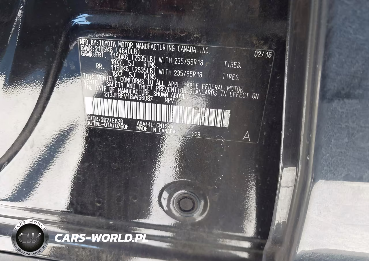 2016 Toyota Rav4 Se VIN:2T3JFREV1GW456087 - 9