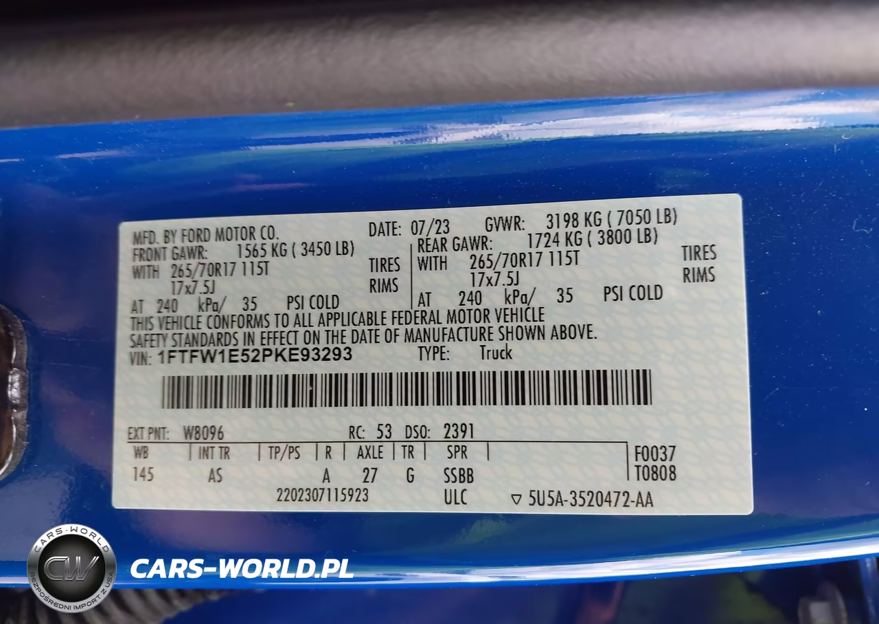 2023 Ford F-150 Xl VIN:1FTFW1E52PKE93293 - 9
