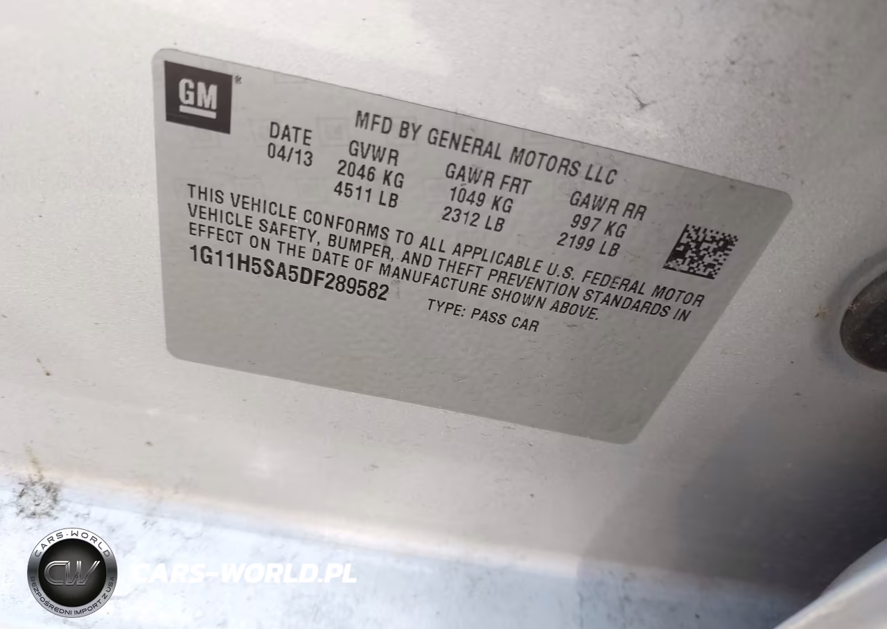 2013 Chevrolet Malibu 1Lz VIN:1G11H5SA5DF289582 - 9