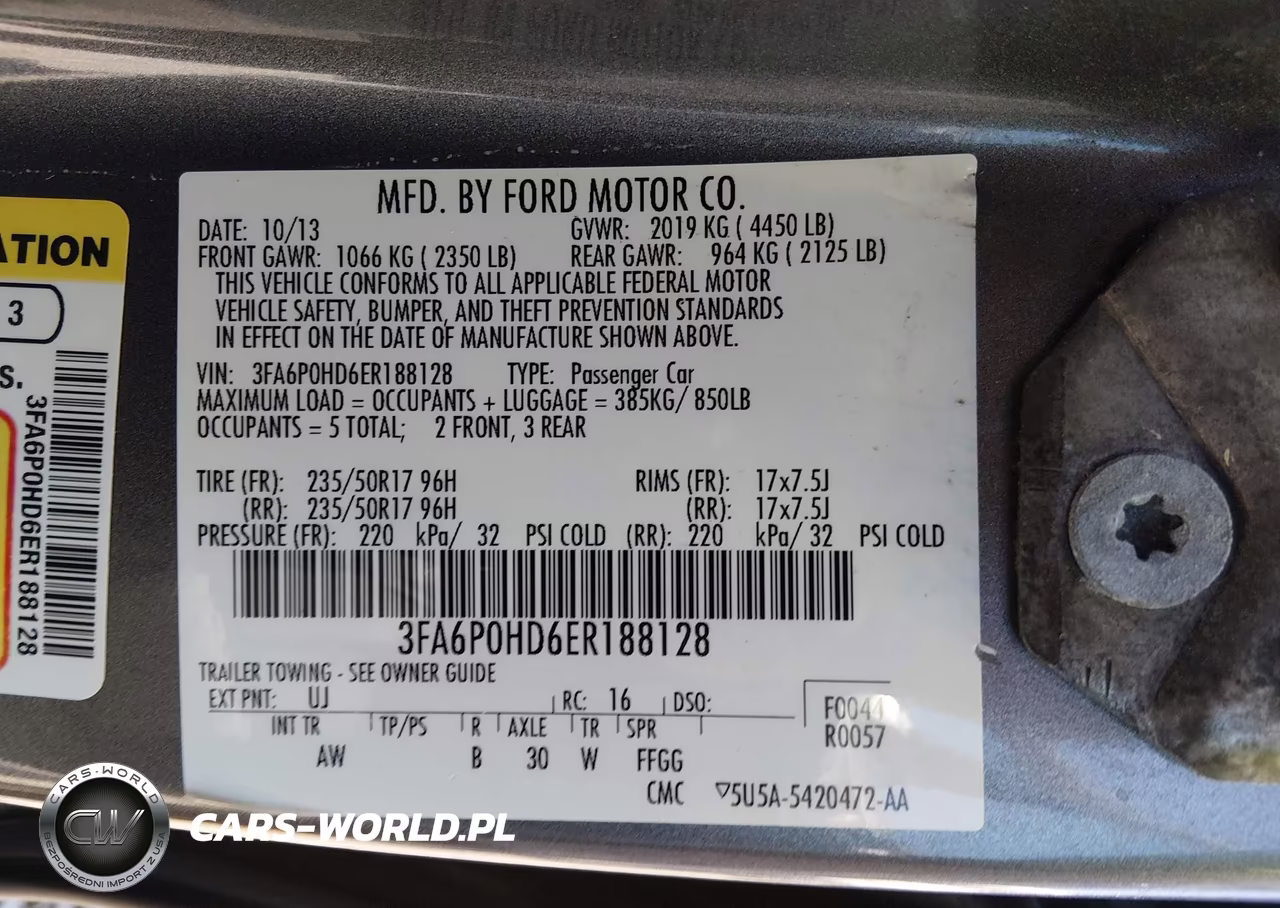 2014 Ford Fusion Se VIN:3FA6P0HD6ER188128 - 9