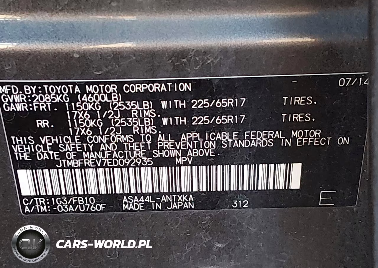 2014 Toyota Rav4 Le VIN:JTMBFREV7ED092935 - 9