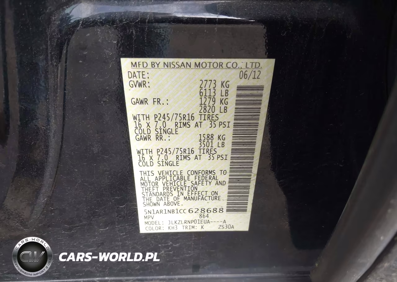2012 Nissan Pathfinder S VIN:5N1AR1NB1CC628688 - 9
