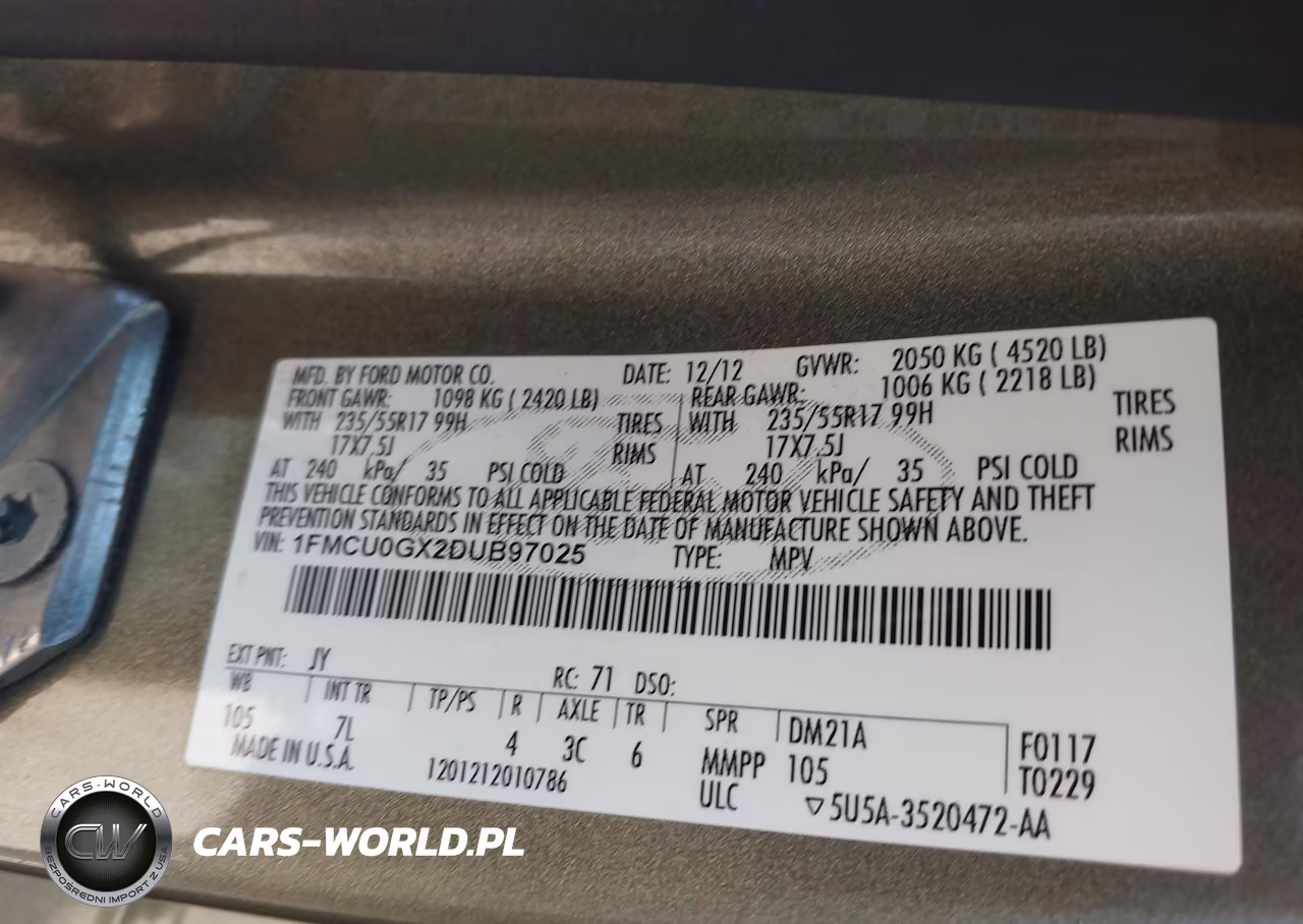 2013 Ford Escape Se VIN:1FMCU0GX2DUB97025 - 9