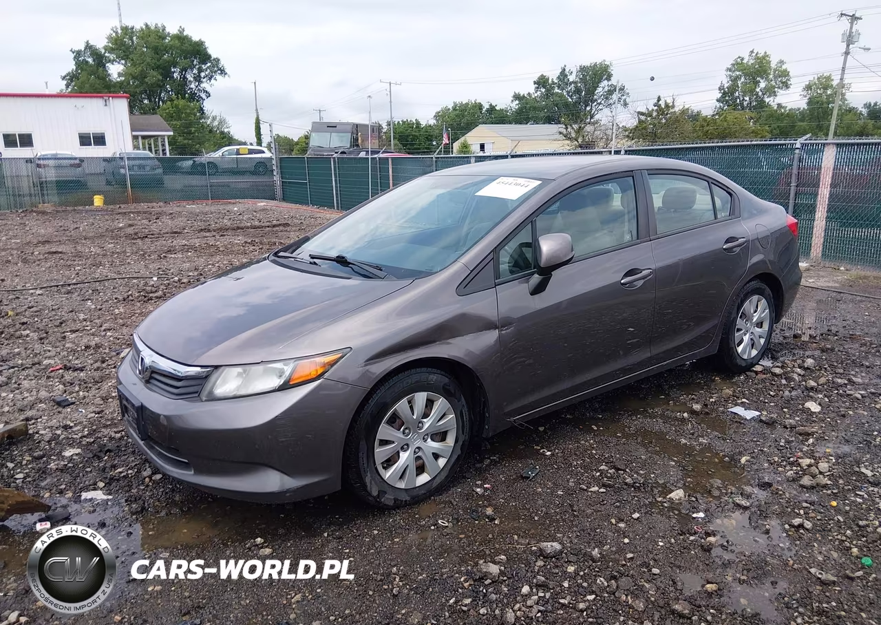 2012 Honda Civic Lx VIN:19XFB2F5XCE009528 - 2