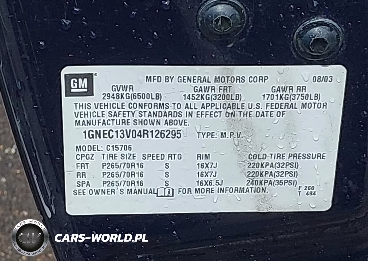 2004 Chevrolet Tahoe Ls VIN:1GNEC13V04R126295 - 9
