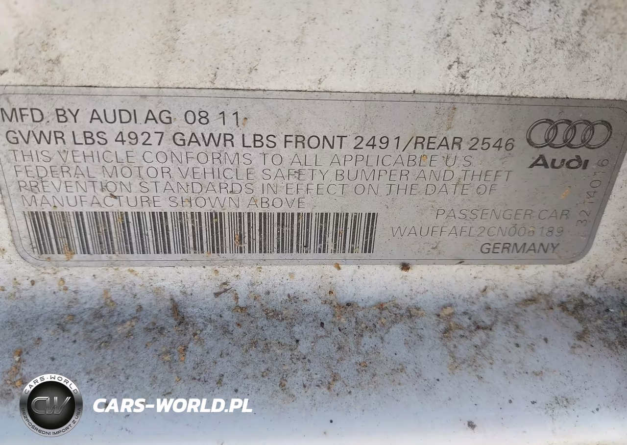 2012 Audi A4 2.0T Premium Plus VIN:WAUFFAFL2CN006189 - 9