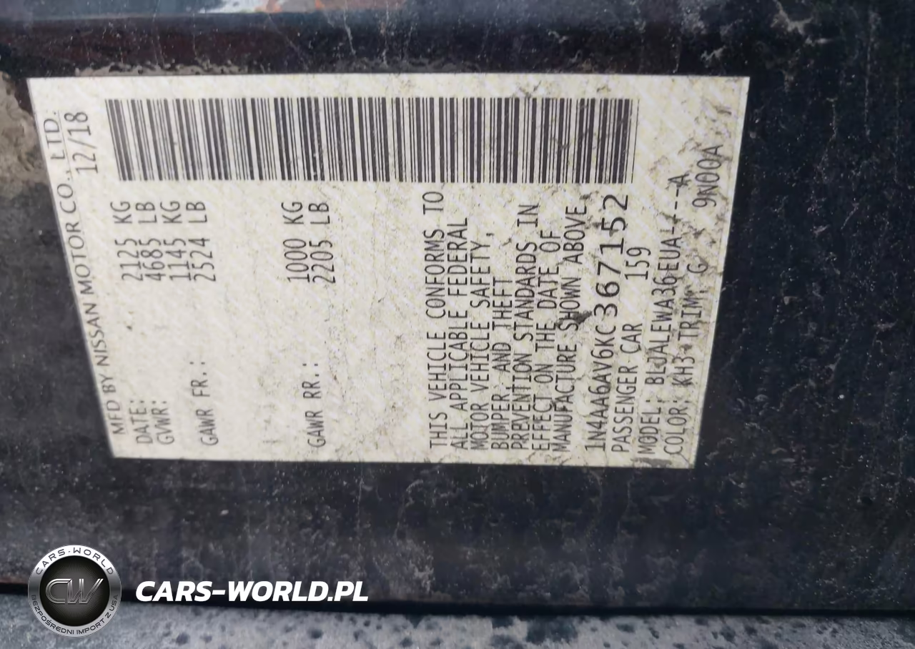 2019 Nissan Maxima 3.5 Sl VIN:1N4AA6AV6KC367152 - 9