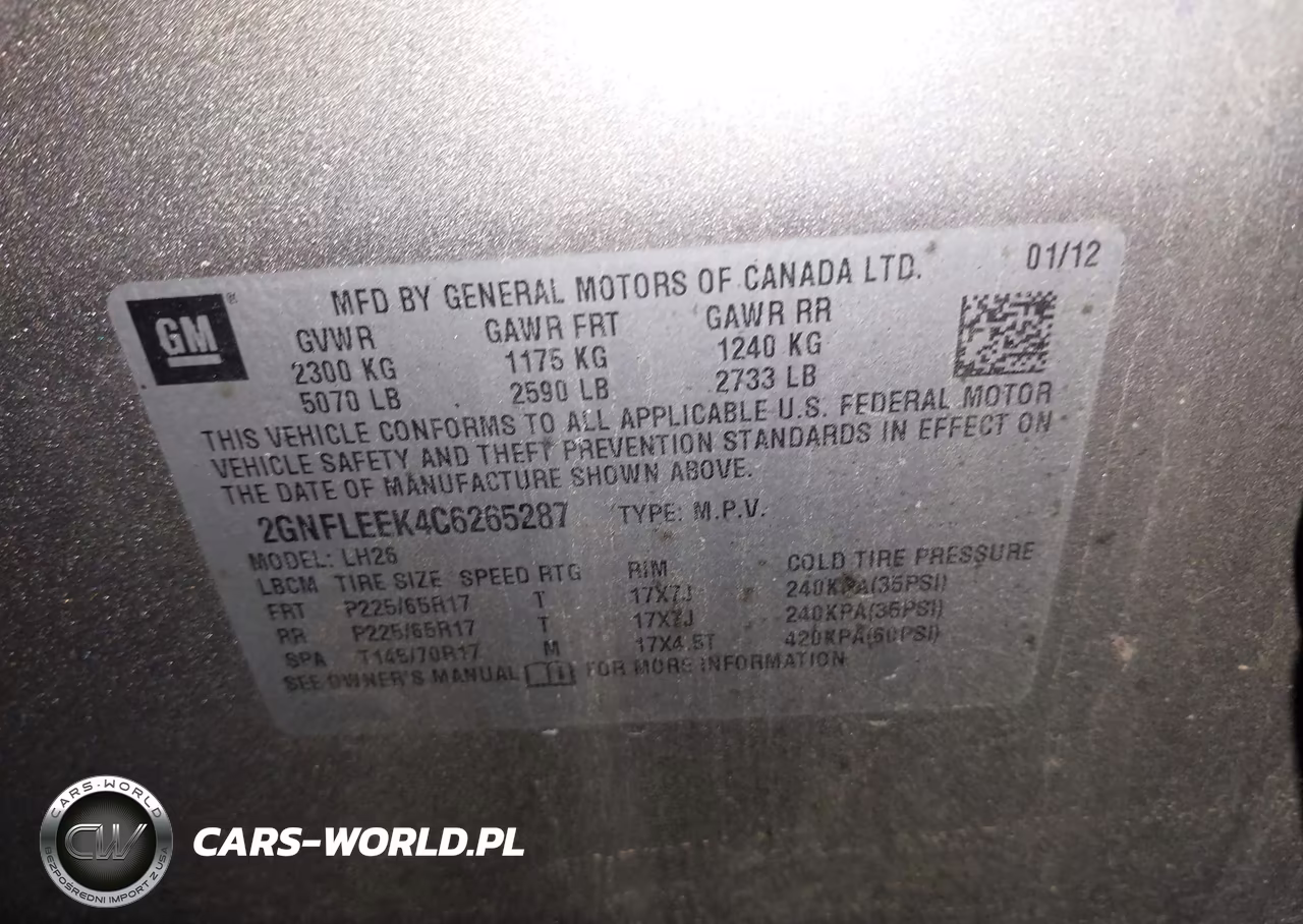 2012 Chevrolet Equinox Lt W-1Lt VIN:2GNFLEEK4C6265287 - 9