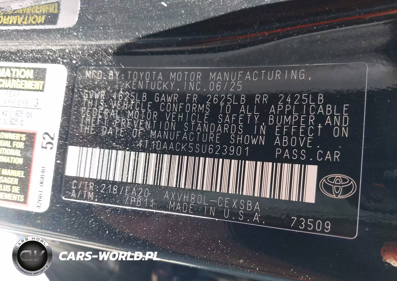 2025 Toyota Camry Se VIN:4T1DAACK5SU623901 - 9