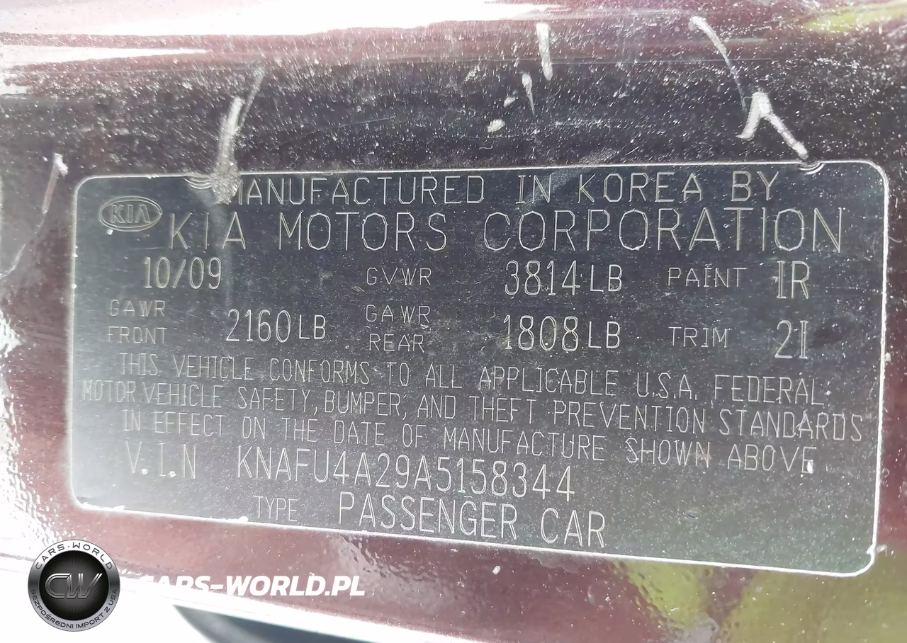 2010 Kia Forte Ex VIN:KNAFU4A29A5158344 - 9