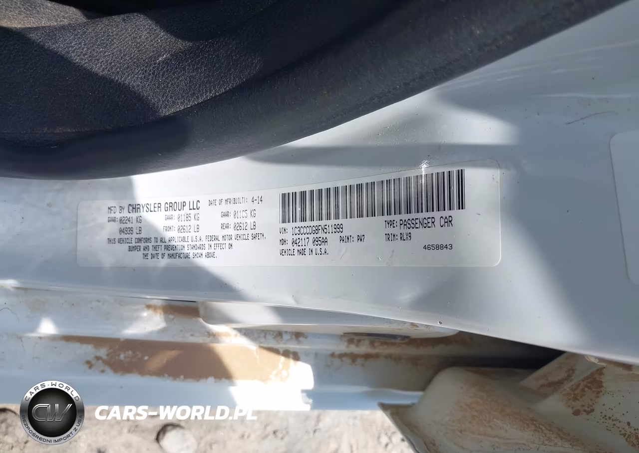2015 Chrysler 200 S VIN:1C3CCCDG8FN511999 - 9