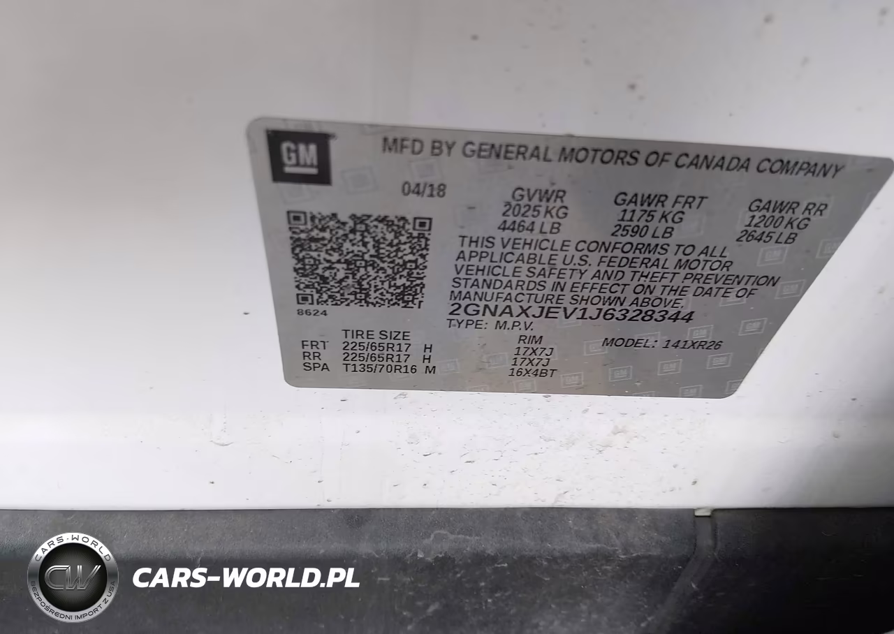 2018 Chevrolet Equinox Lt VIN:2GNAXJEV1J6328344 - 9