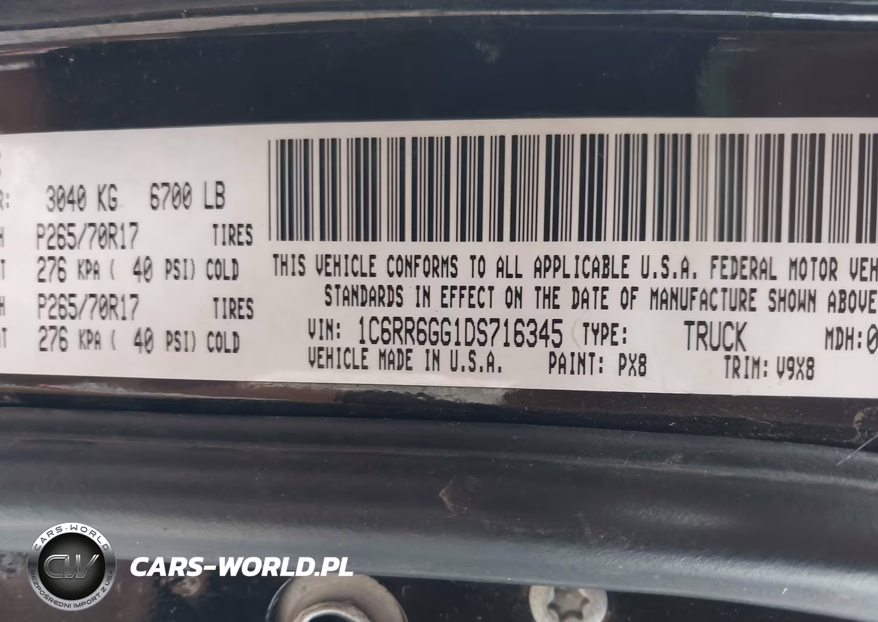 2013 Ram 1500 Slt VIN:1C6RR6GG1DS716345 - 9