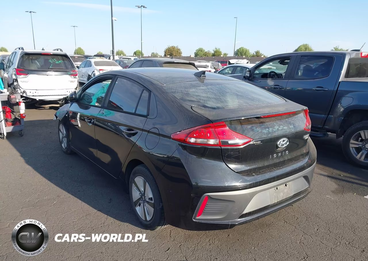 2017 Hyundai Ioniq Hybrid Blue VIN:KMHC65LC0HU049505 - 3