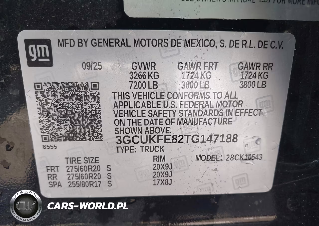 2026 Chevrolet Silverado 1500 VIN:3GCUKFE82TG147188 - 9