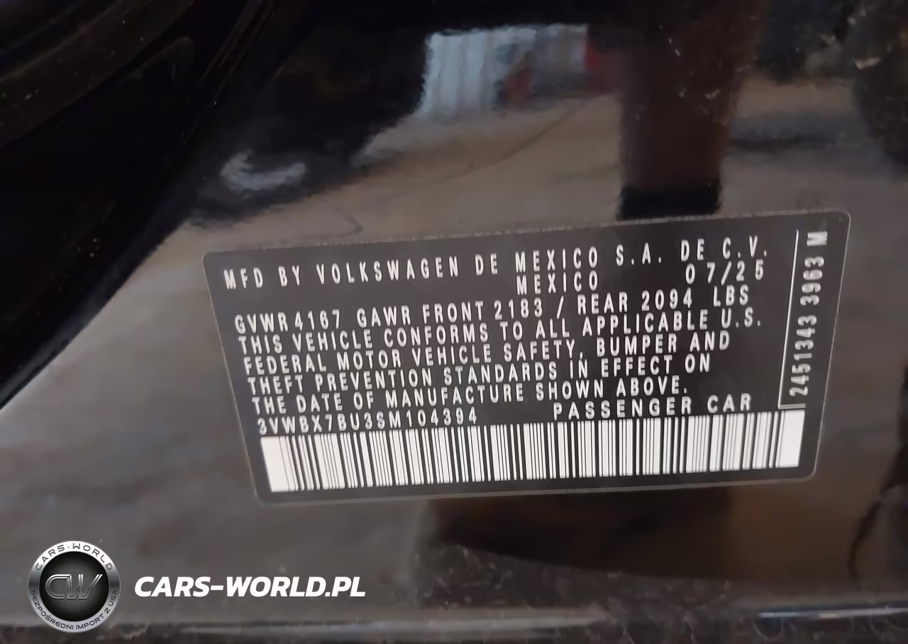 2025 Volkswagen Jetta 1.5T Sport VIN:3VWBX7BU3SM104394 - 9