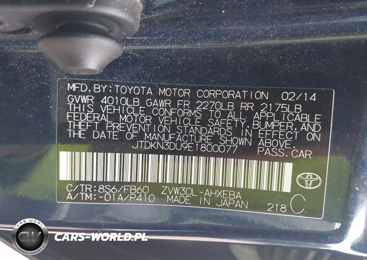 2014 Toyota Prius Three VIN:JTDKN3DU9E1800077 - 9