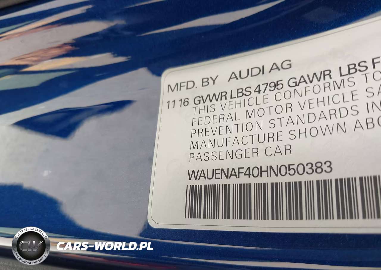 2017 Audi A4 Premium Plus VIN:WAUENAF40HN050383 - 9