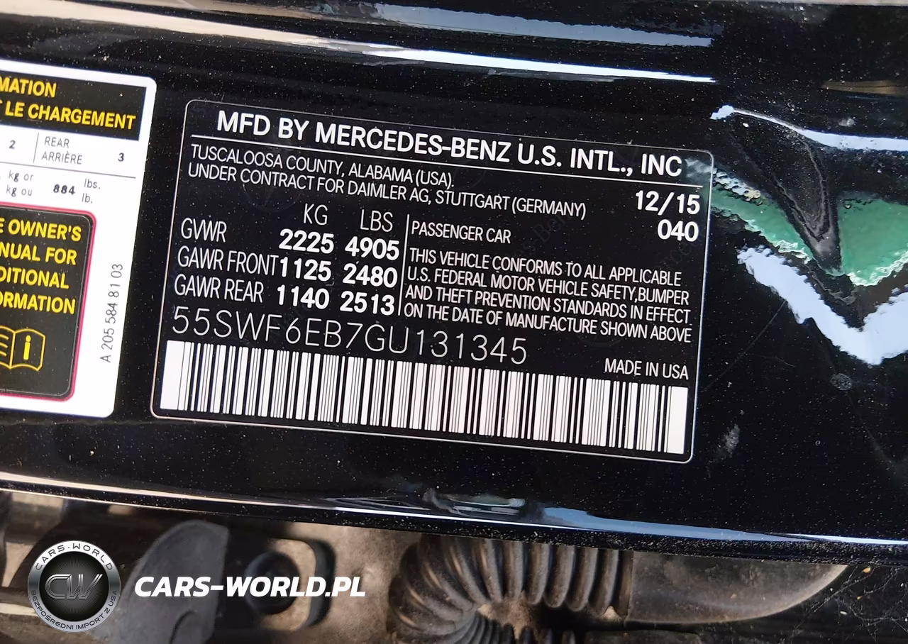 2016 Mercedes-Benz C 450 Amg 4Matic VIN:55SWF6EB7GU131345 - 9