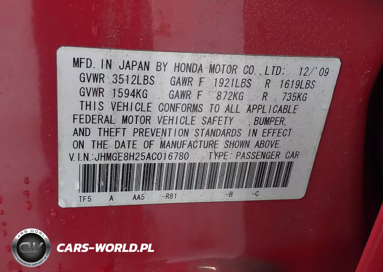 2010 Honda Fit VIN:JHMGE8H25AC016780 - 9