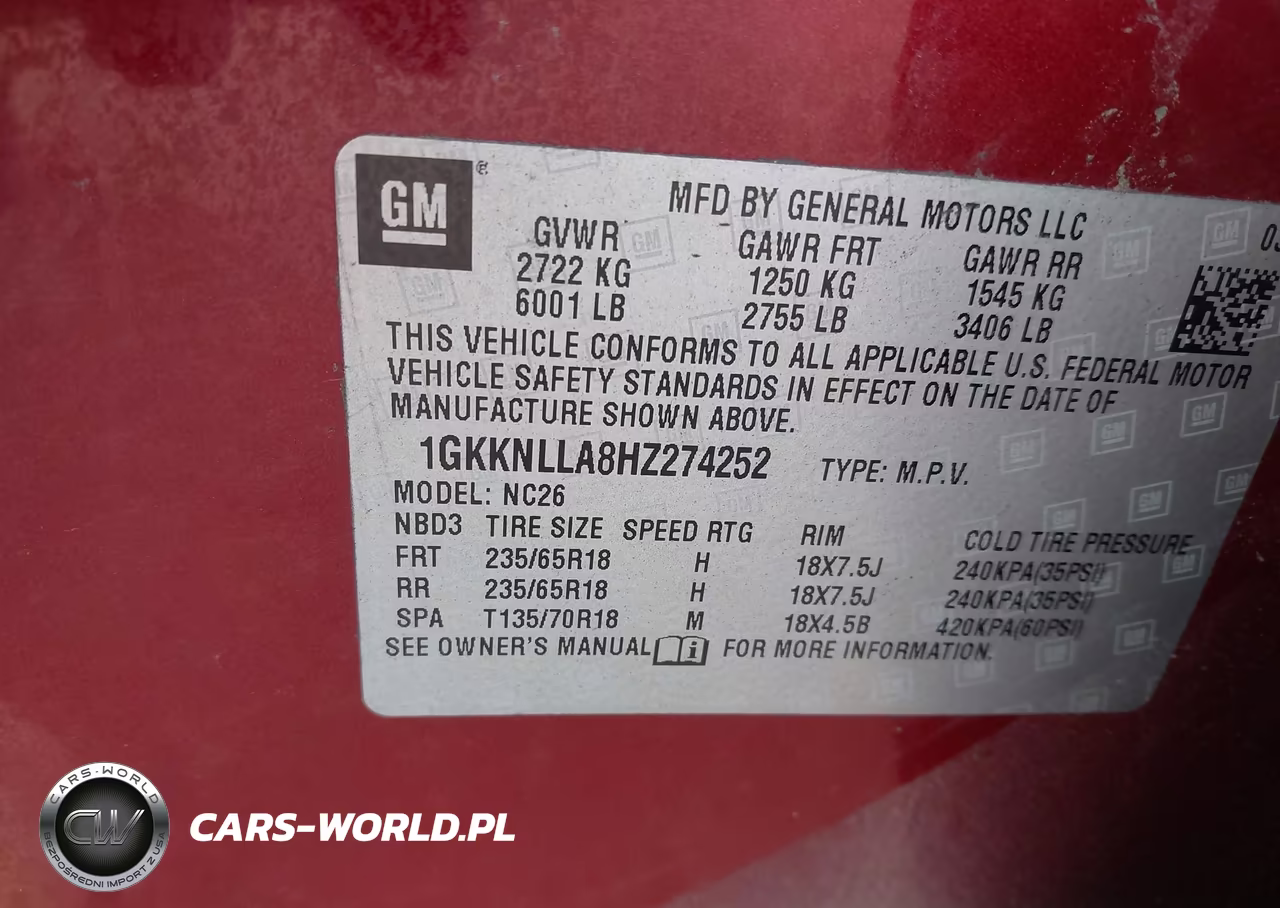 2017 GMC Acadia Sle-2 VIN:1GKKNLLA8HZ274252 - 9