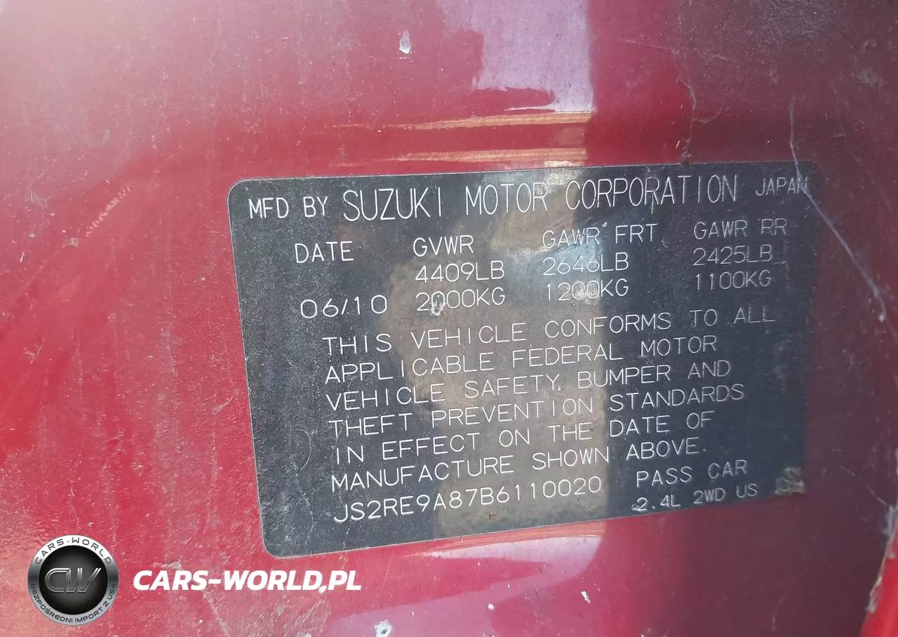 2011 Suzuki Kizashi Sport Sls VIN:JS2RE9A87B6110020 - 9