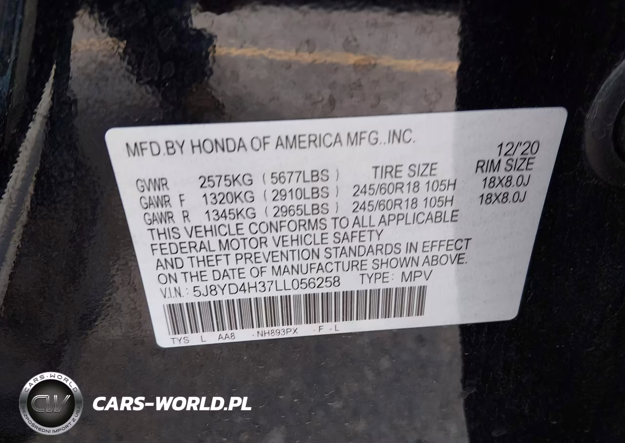 2020 Acura Mdx Standard VIN:5J8YD4H37LL056258 - 9