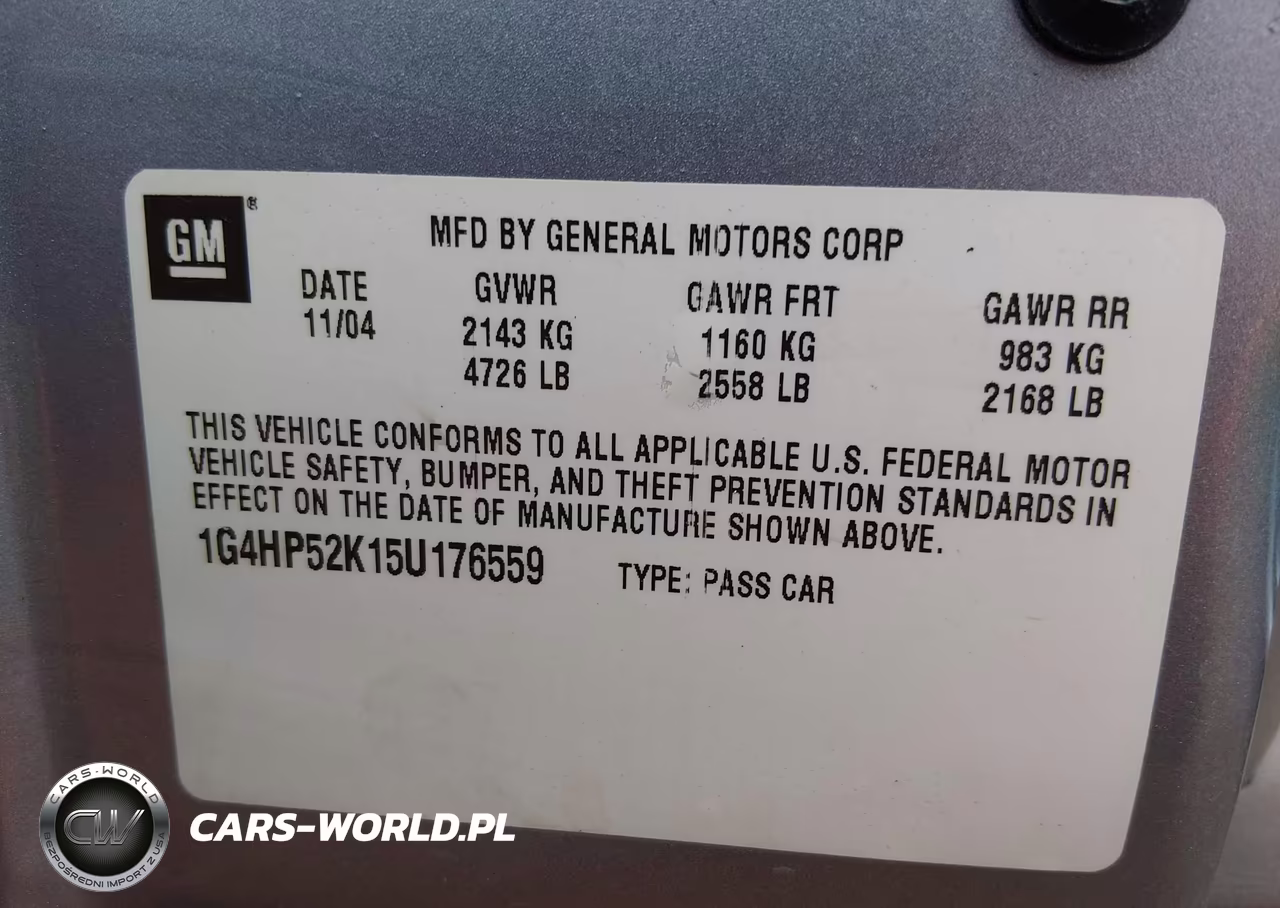 2005 Buick Lesabre Custom VIN:1G4HP52K15U176559 - 9