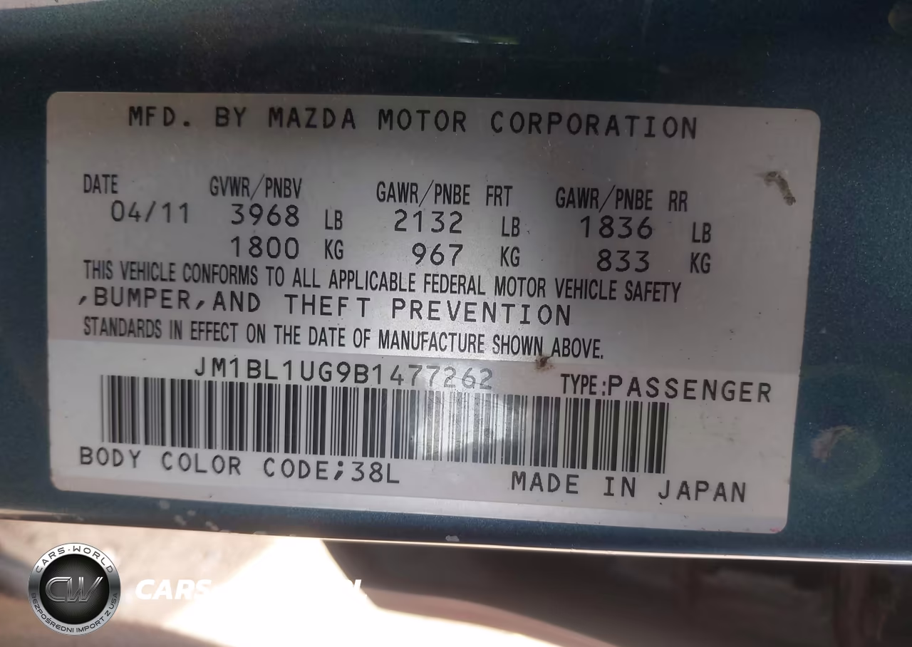 2011 Mazda Mazda3 I Sport VIN:JM1BL1UG9B1477262 - 9