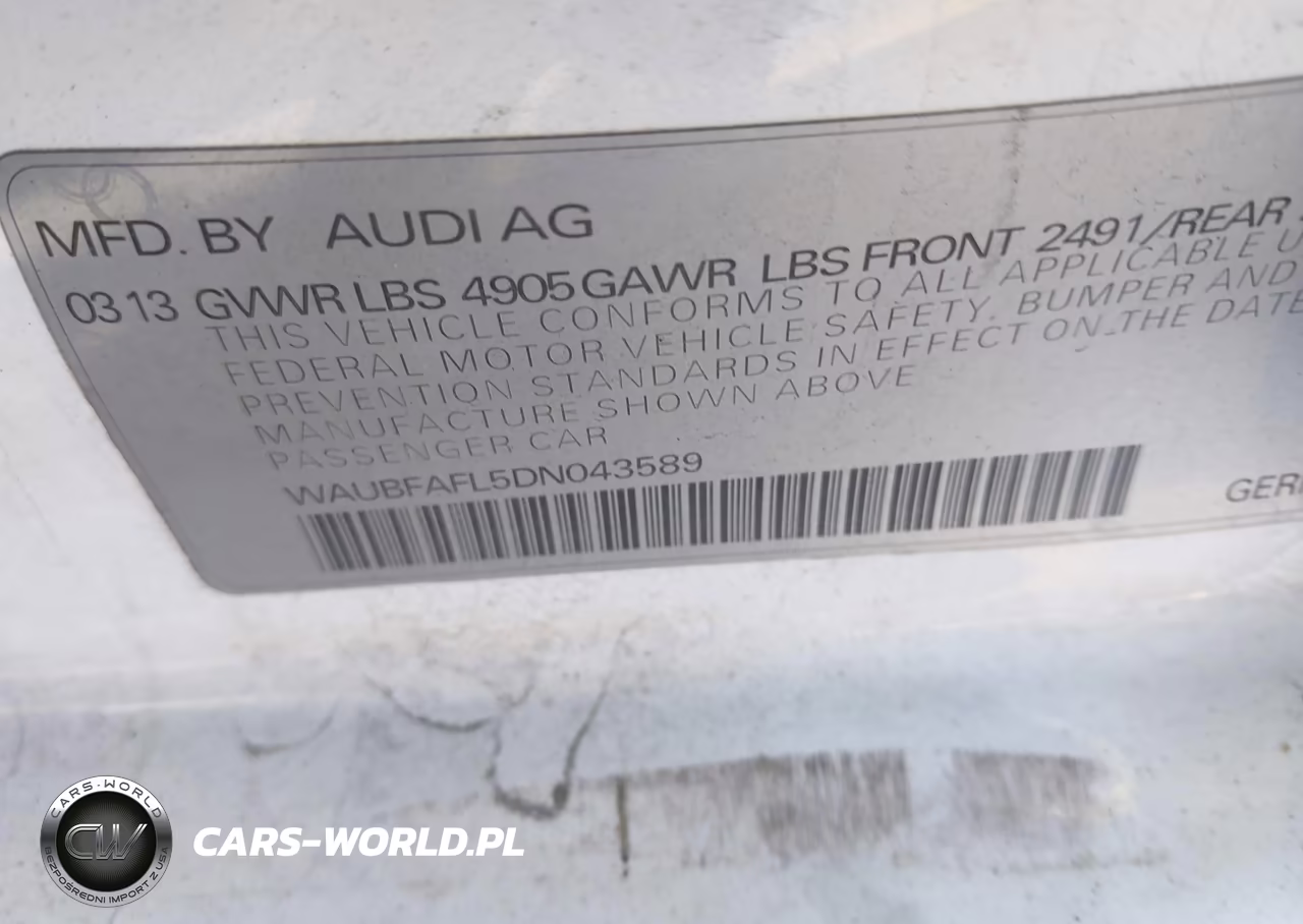2013 Audi A4 2.0T Premium VIN:WAUBFAFL5DN043589 - 9