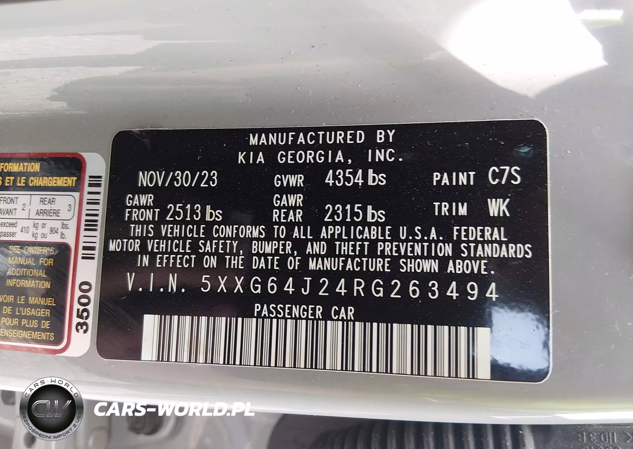 2024 Kia K5 Gt-Line VIN:5XXG64J24RG263494 - 9