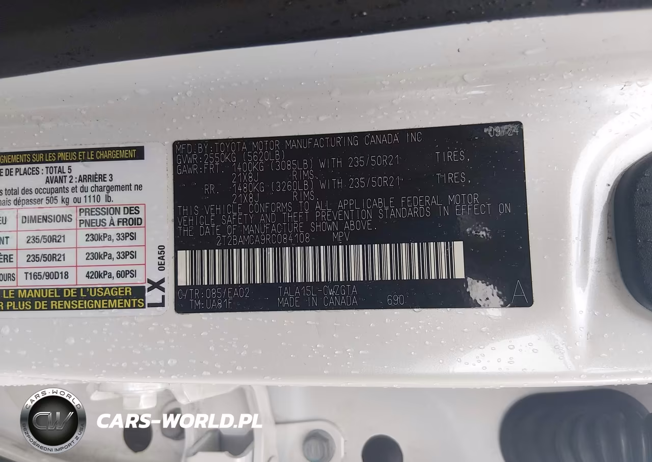 2024 Lexus Rx 350 Premium VIN:2T2BAMCA9RC084108 - 9
