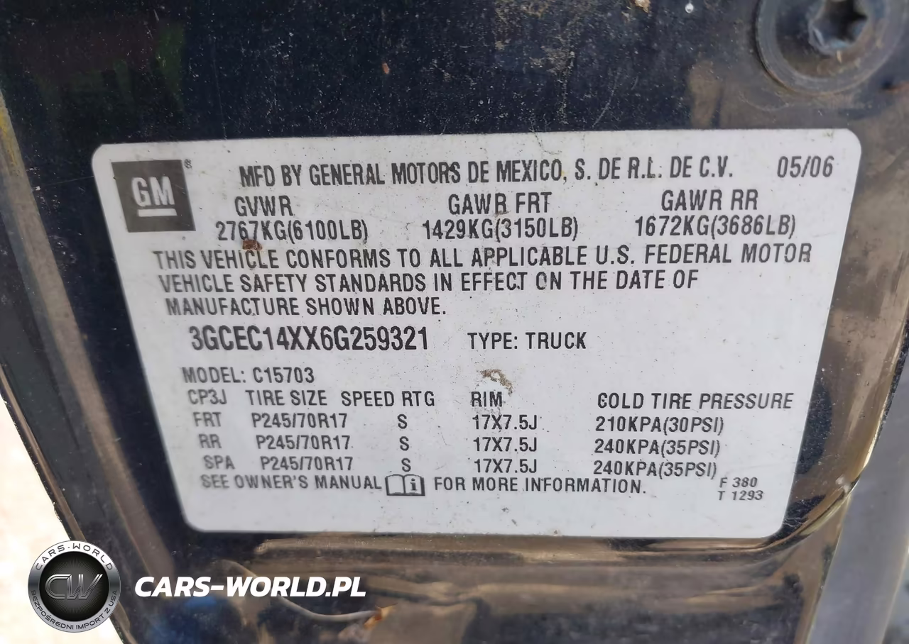 2006 Chevrolet Silverado 1500 Work Truck VIN:3GCEC14XX6G259321 - 9