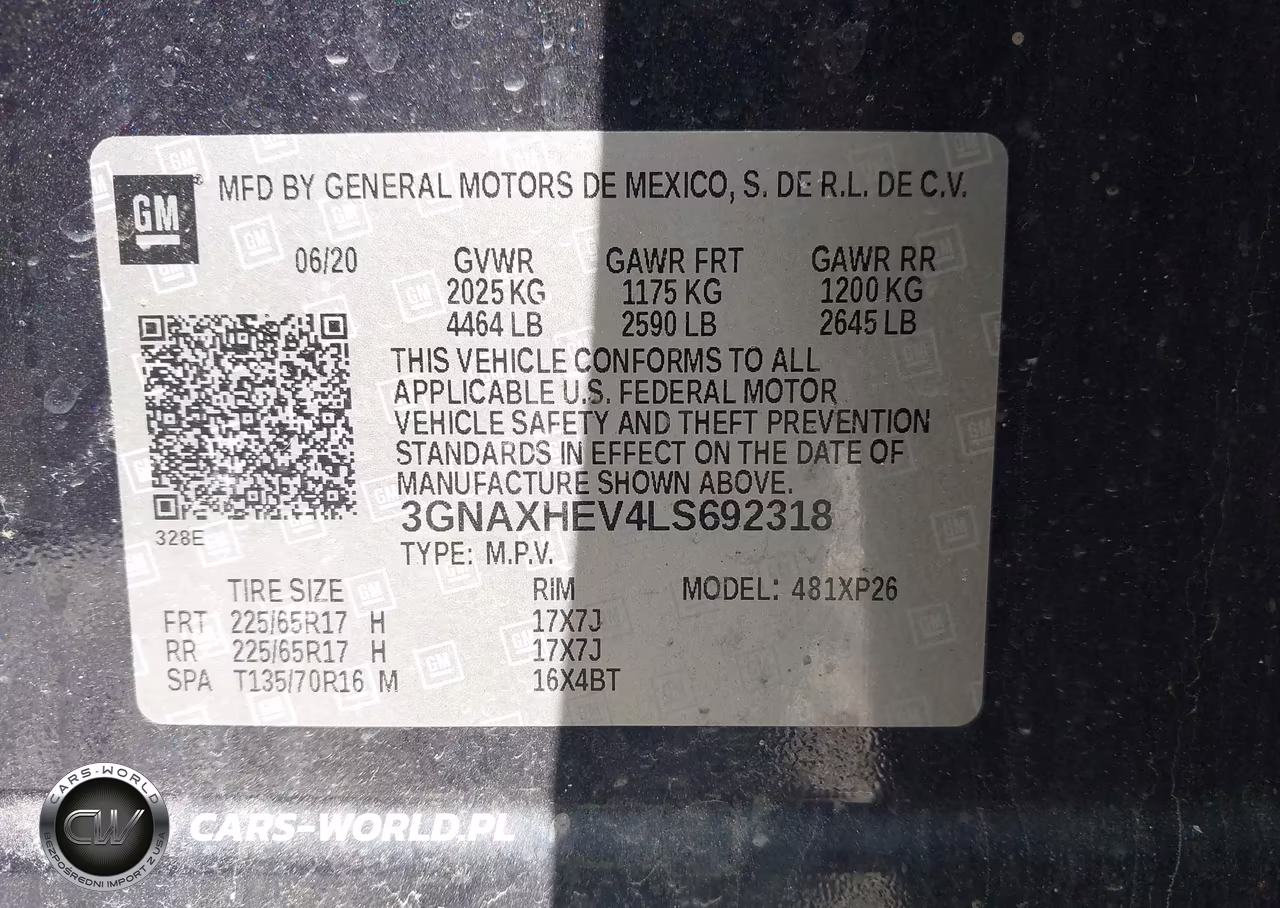 2020 Chevrolet Equinox Fwd Ls VIN:3GNAXHEV4LS692318 - 9
