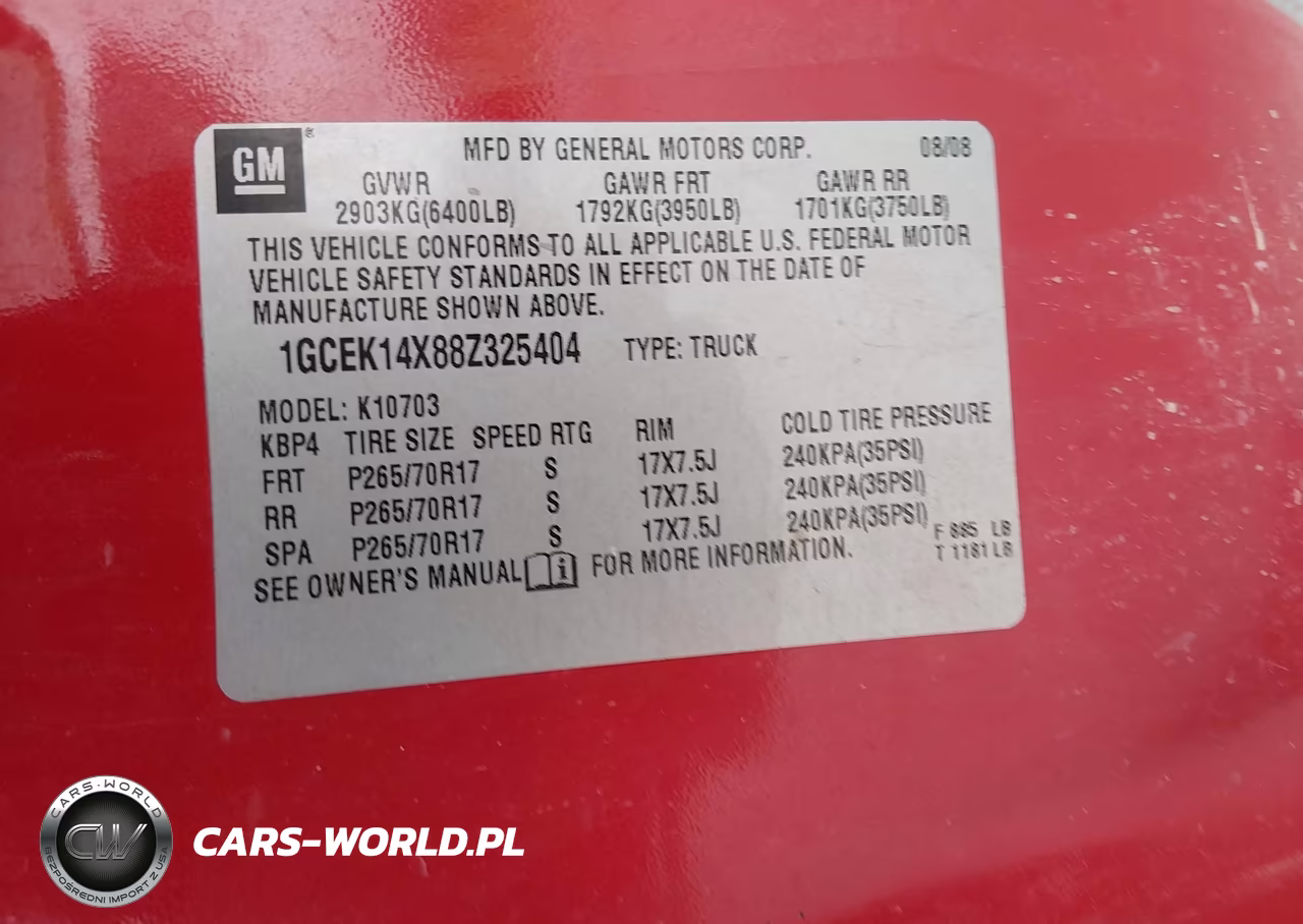 2008 Chevrolet Silverado 1500 Work Truck VIN:1GCEK14X88Z325404 - 9