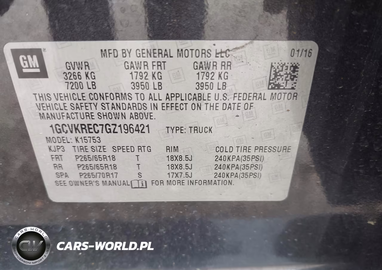 2016 Chevrolet Silverado 1500 Lt VIN:1GCVKREC7GZ196421 - 9
