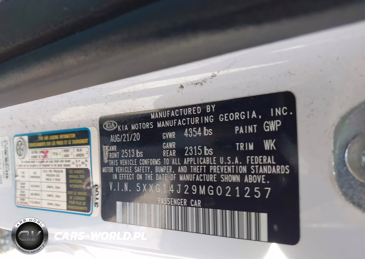 2021 Kia K5 Lxs VIN:5XXG14J29MG021257 - 9
