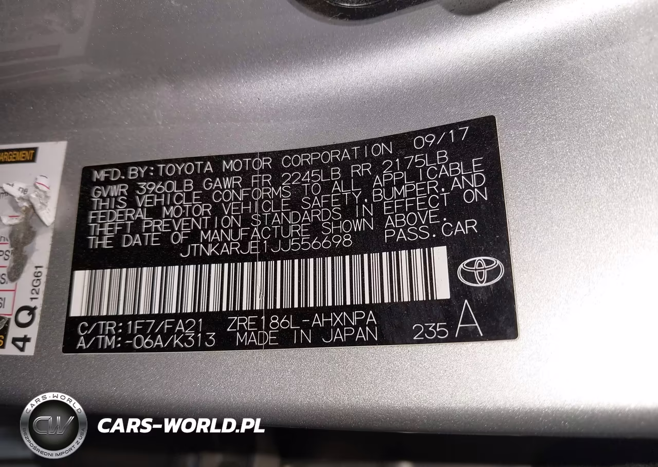 2018 Toyota Corolla Im VIN:JTNKARJE1JJ556698 - 9