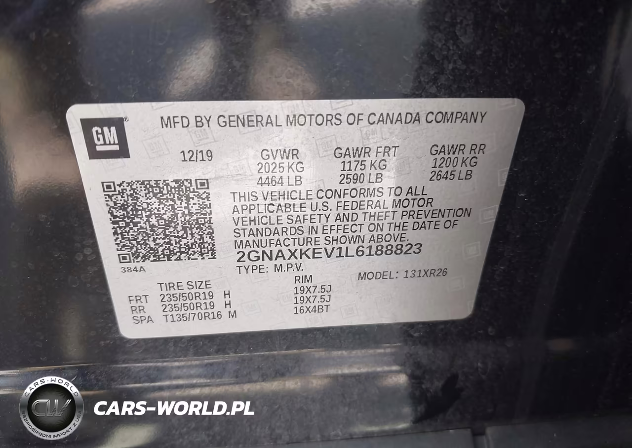 2020 Chevrolet Equinox Fwd Lt 1.5L Turbo VIN:2GNAXKEV1L6188823 - 9