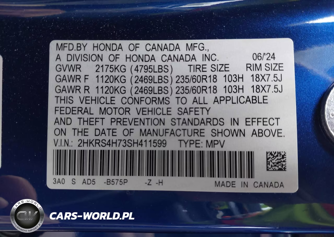 2025 Honda Cr-V Ex-L Awd VIN:2HKRS4H73SH411599 - 9