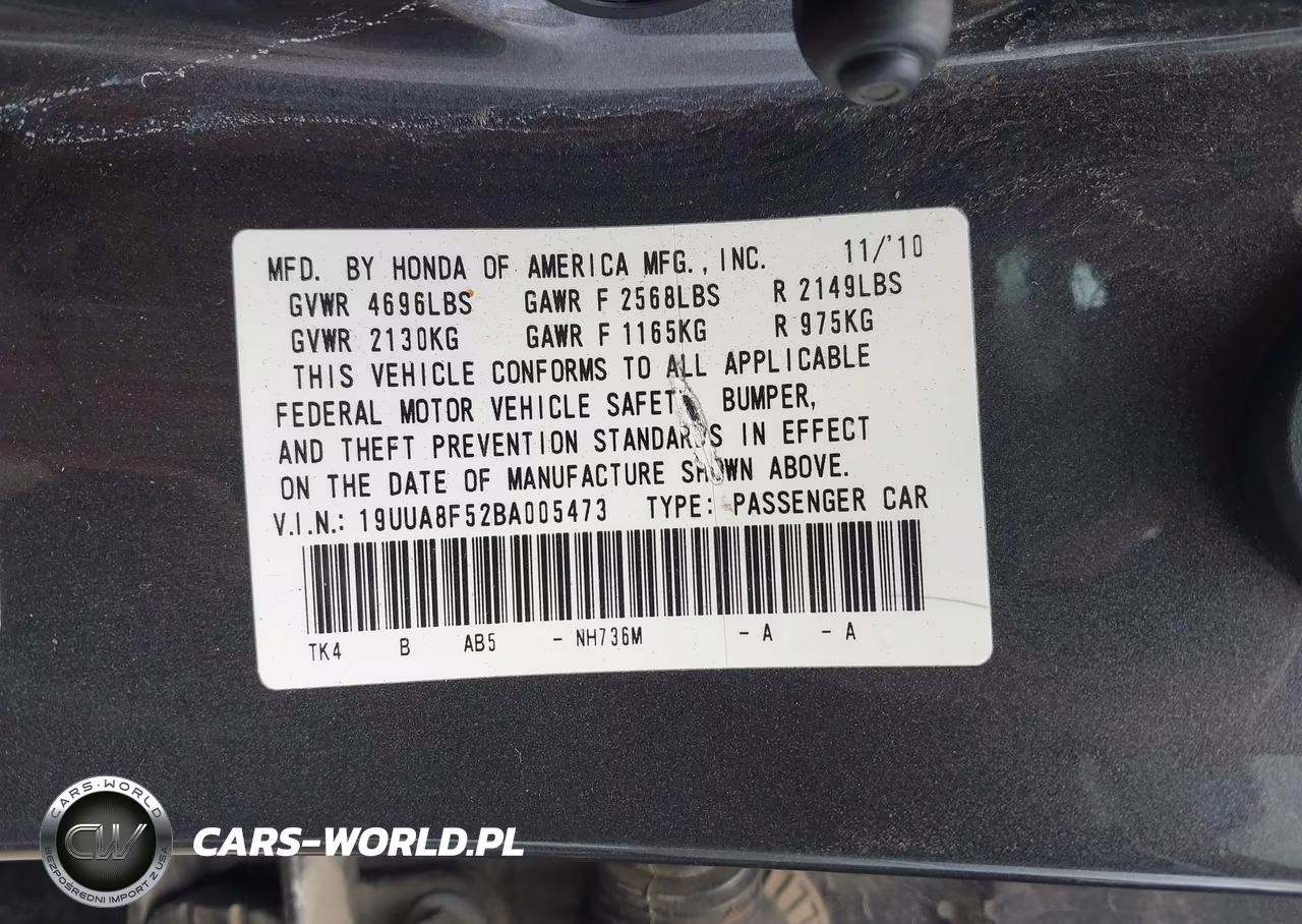2011 Acura Tl 3.5 VIN:19UUA8F52BA005473 - 9