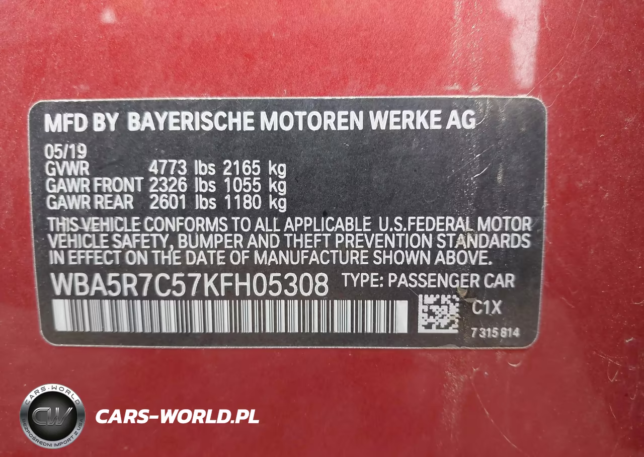2019 BMW 330I xDrive VIN:WBA5R7C57KFH05308 - 9